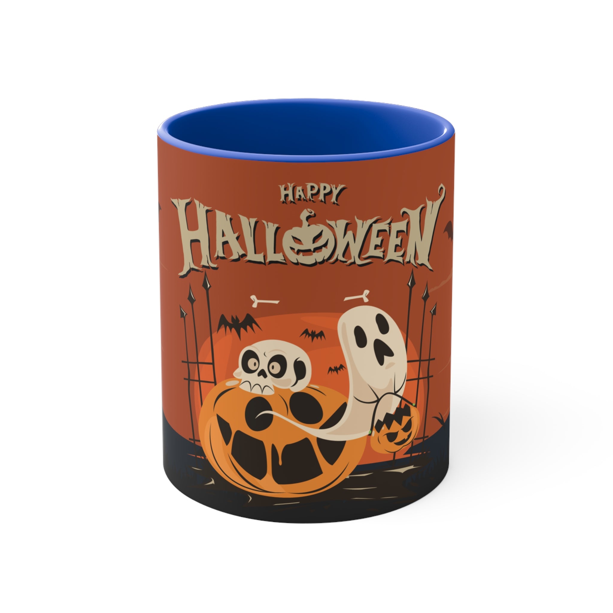 Happy Halloween with Pumpkin | Colorful Accent Mugs